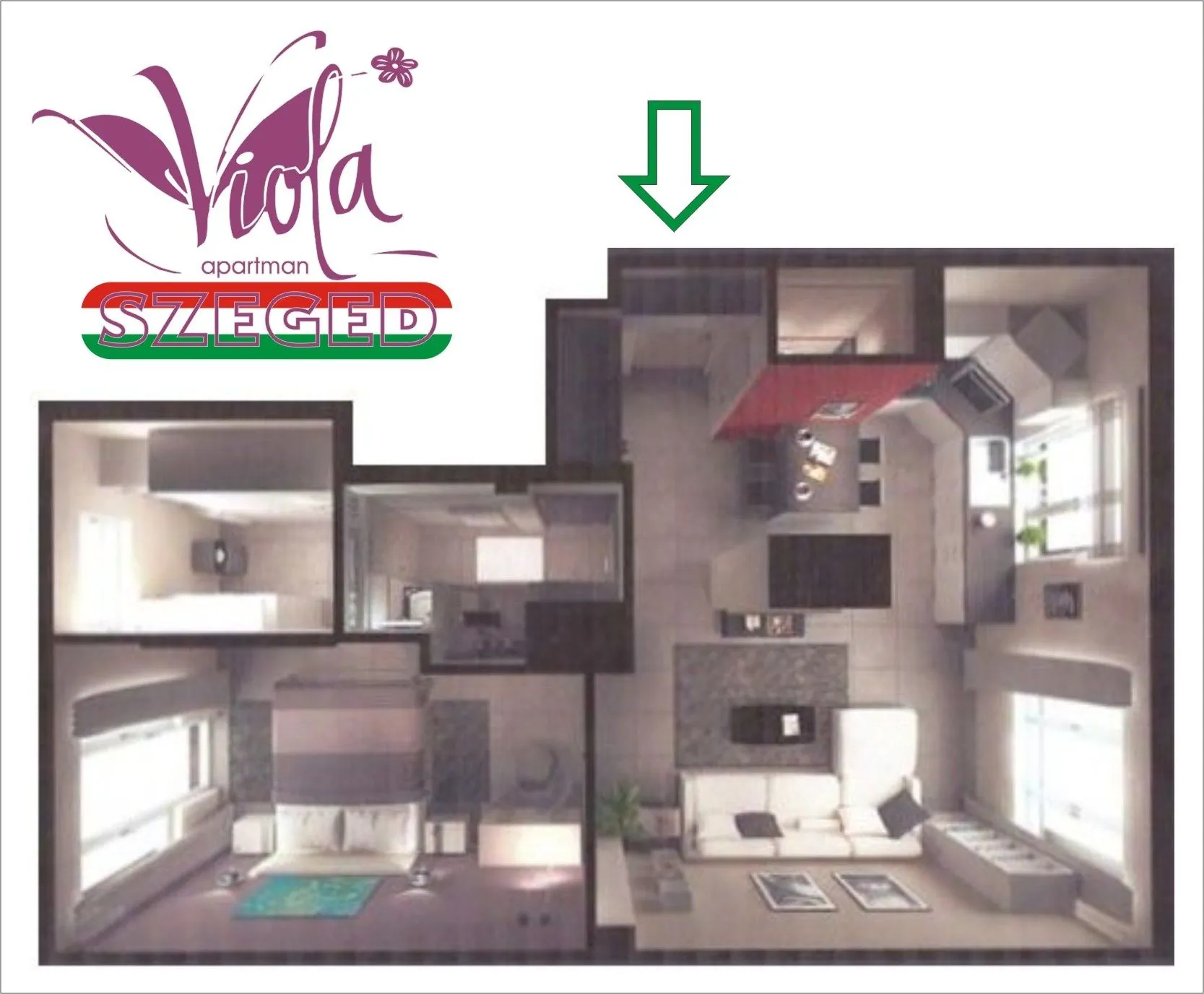Viola Apartman – Belváros & Infraszauna Szeged – Szeghed, Ungaria