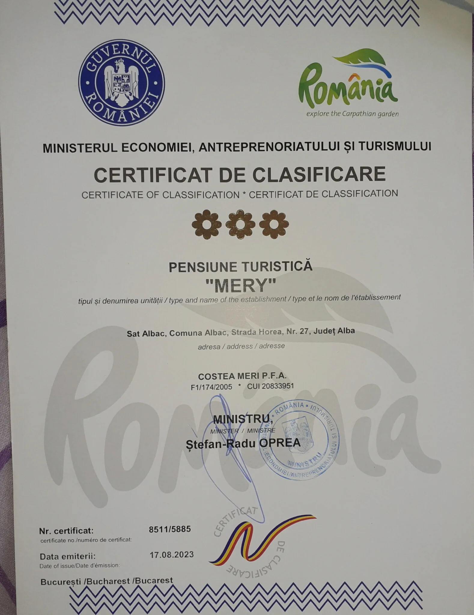Pensiunea Mery Albac – Albac, Rumunsko