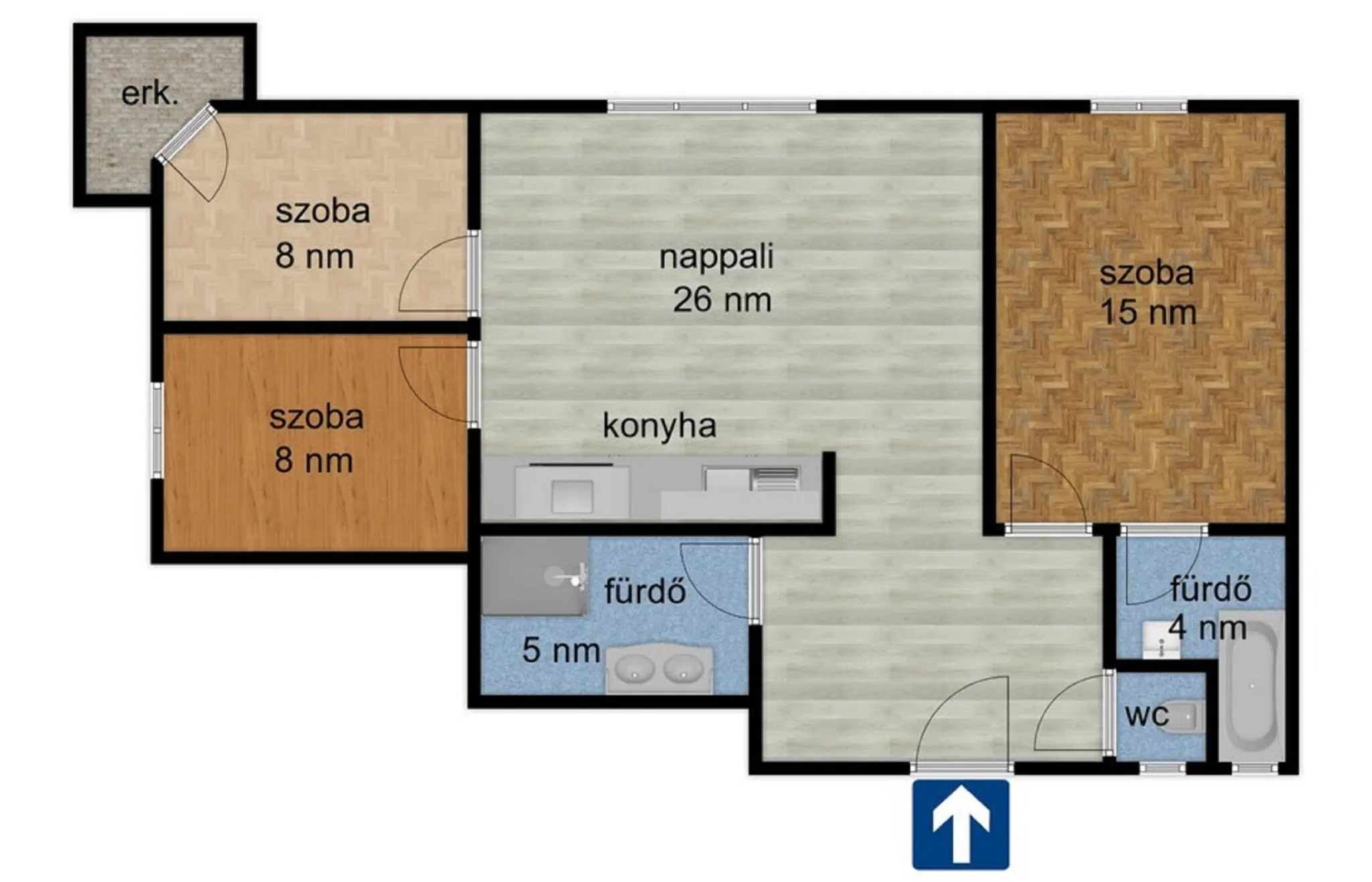 Black or white Apartman Szeged - foto 7