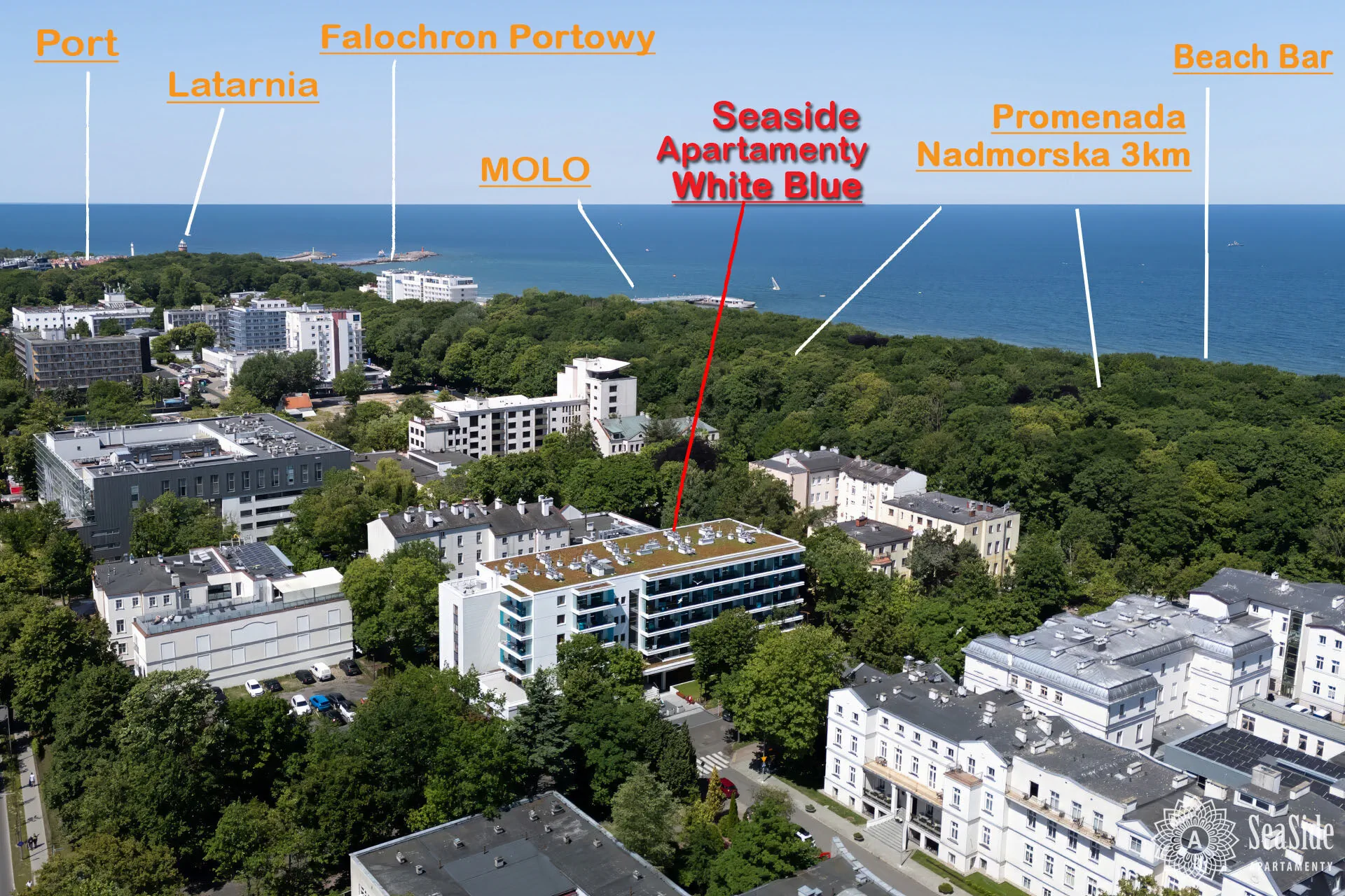 Kołobrzeg Apartamenty White Blue przy plaży-Seaside Apartamenty – Kołobrzeg, Polska