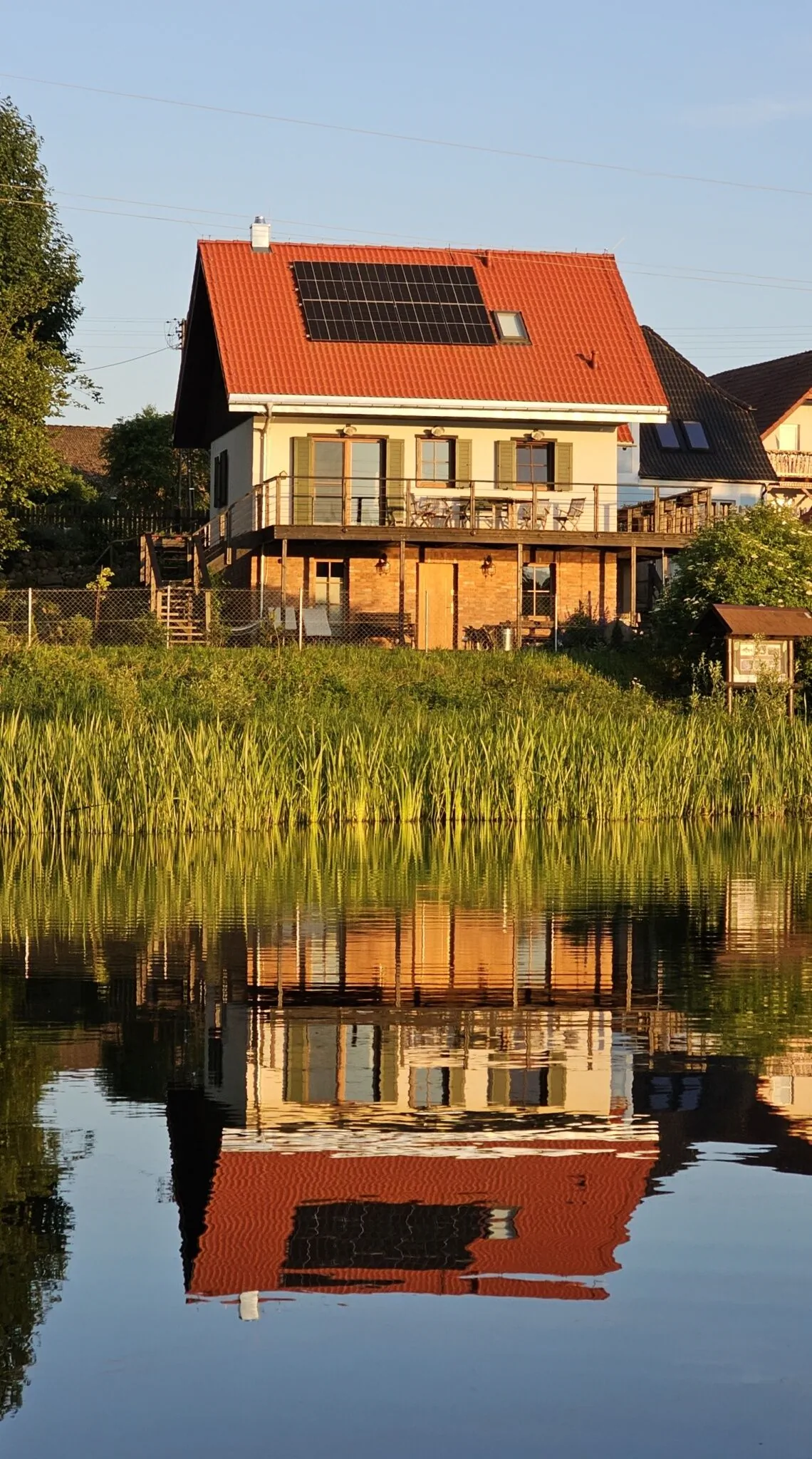 Dom na Kaszubach z sauną, bezpośrednio nad jeziorem. – Podwilczyn, Polsko