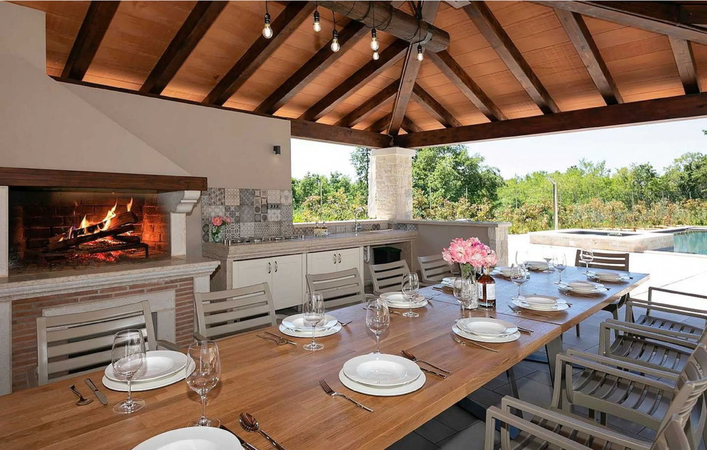 Villa Casa Denis s bazenom, saunom i whirlpoolom Kastelir – Kaštelir, Croația