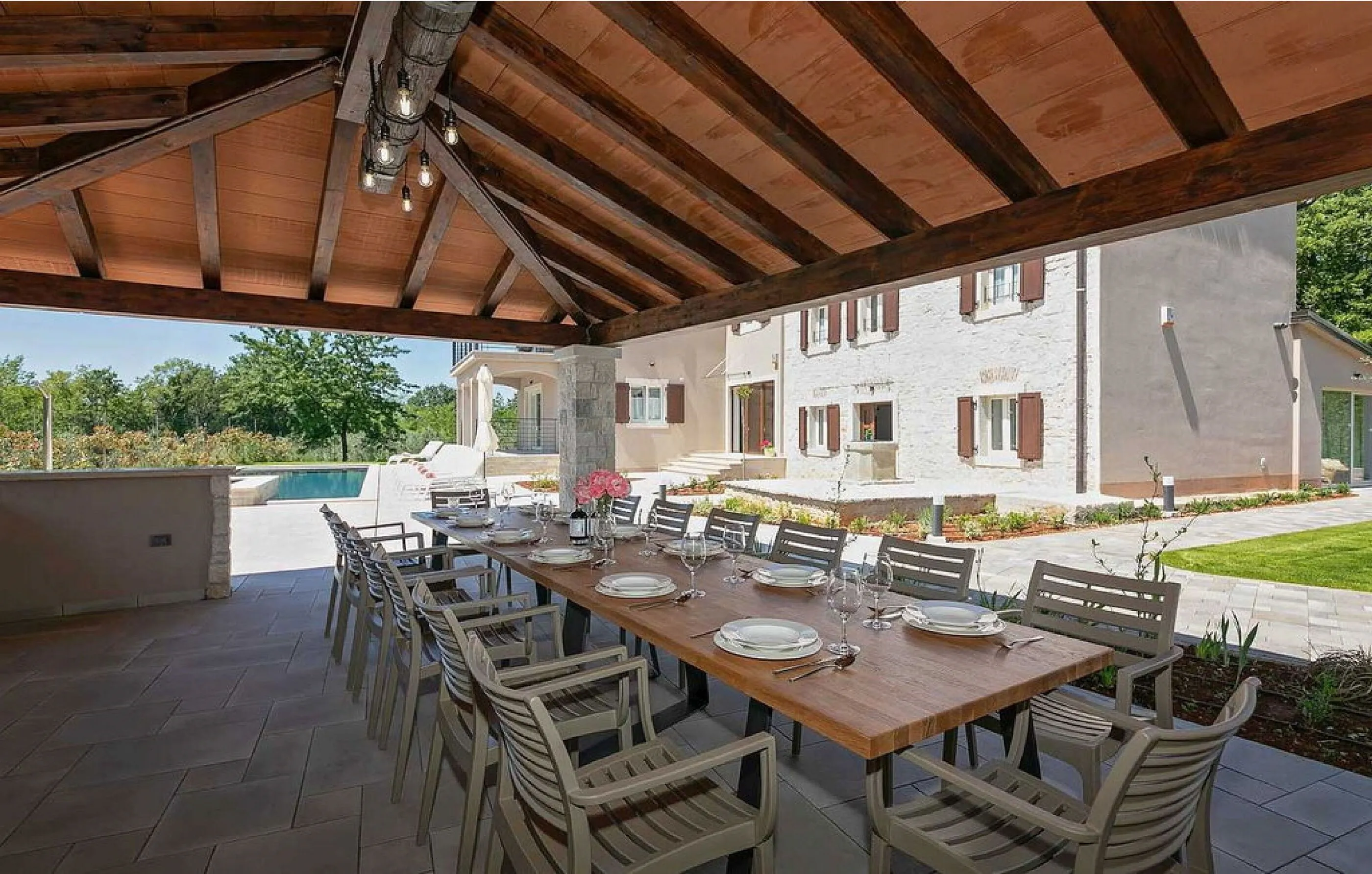 Villa Casa Denis s bazenom, saunom i whirlpoolom Kastelir – Kaštelir, Croația
