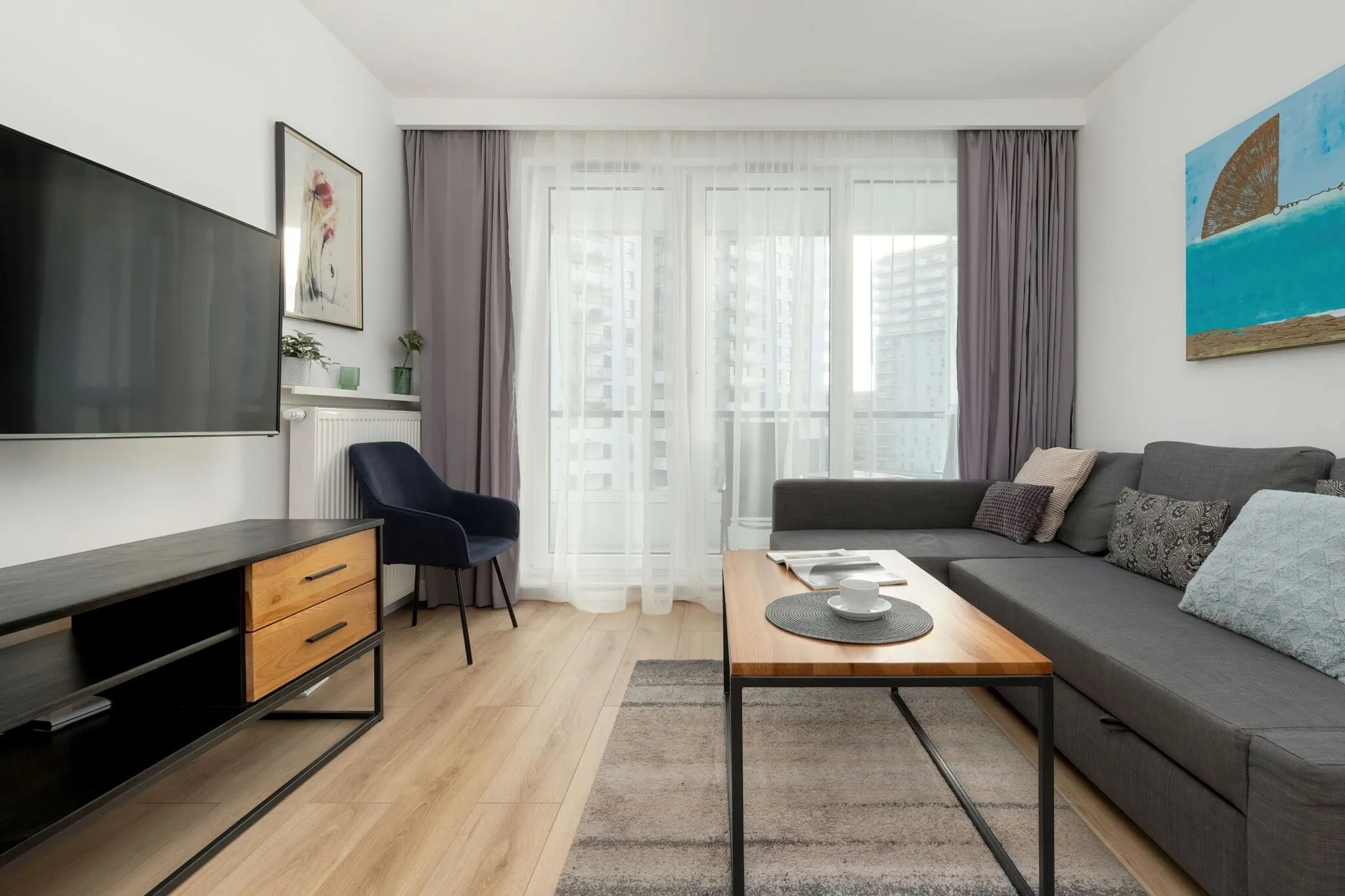 Obrońców Wybrzeża 3D | Jasny Apartament | Parking Gdańsk - foto 1