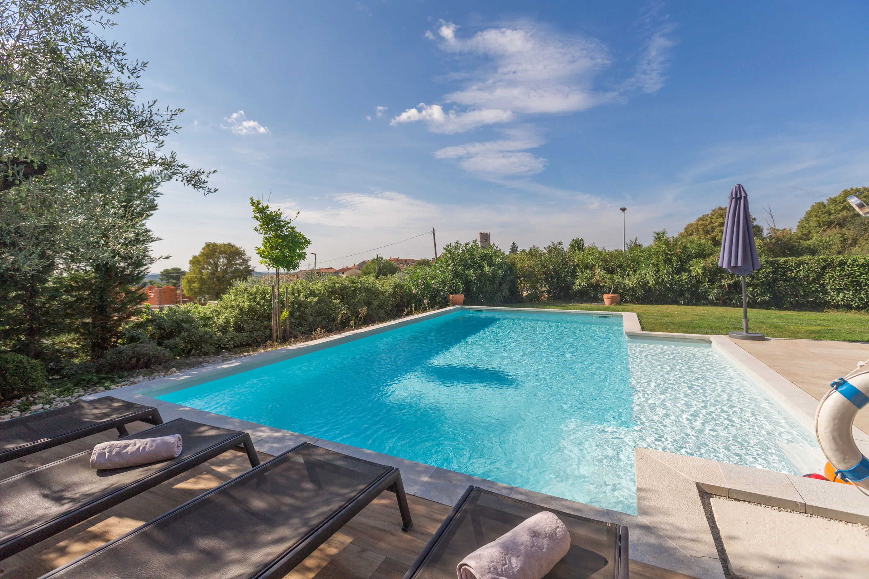 Villa Nar s bazenom i predivnim panoramskim pogledom na more Sveti Lovrec – Selina, Croația