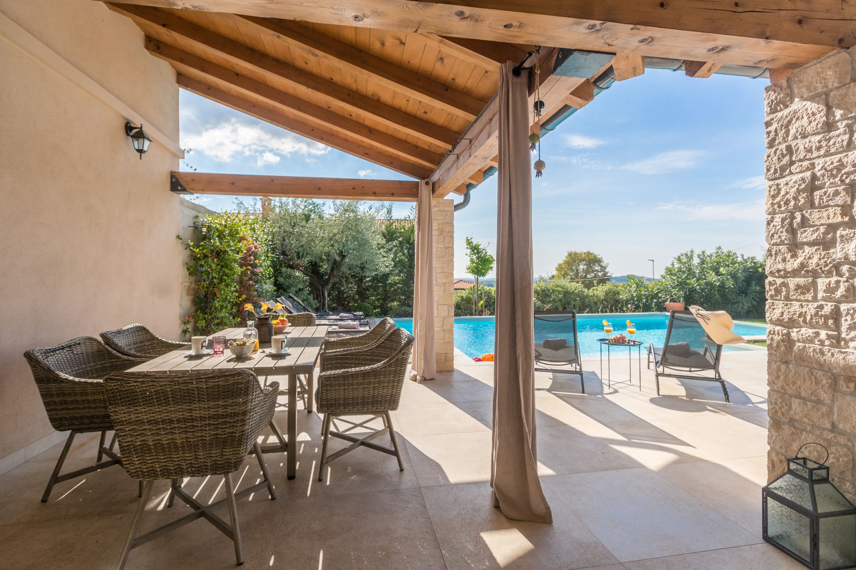Villa Nar s bazenom i predivnim panoramskim pogledom na more Sveti Lovrec – Selina, Croația