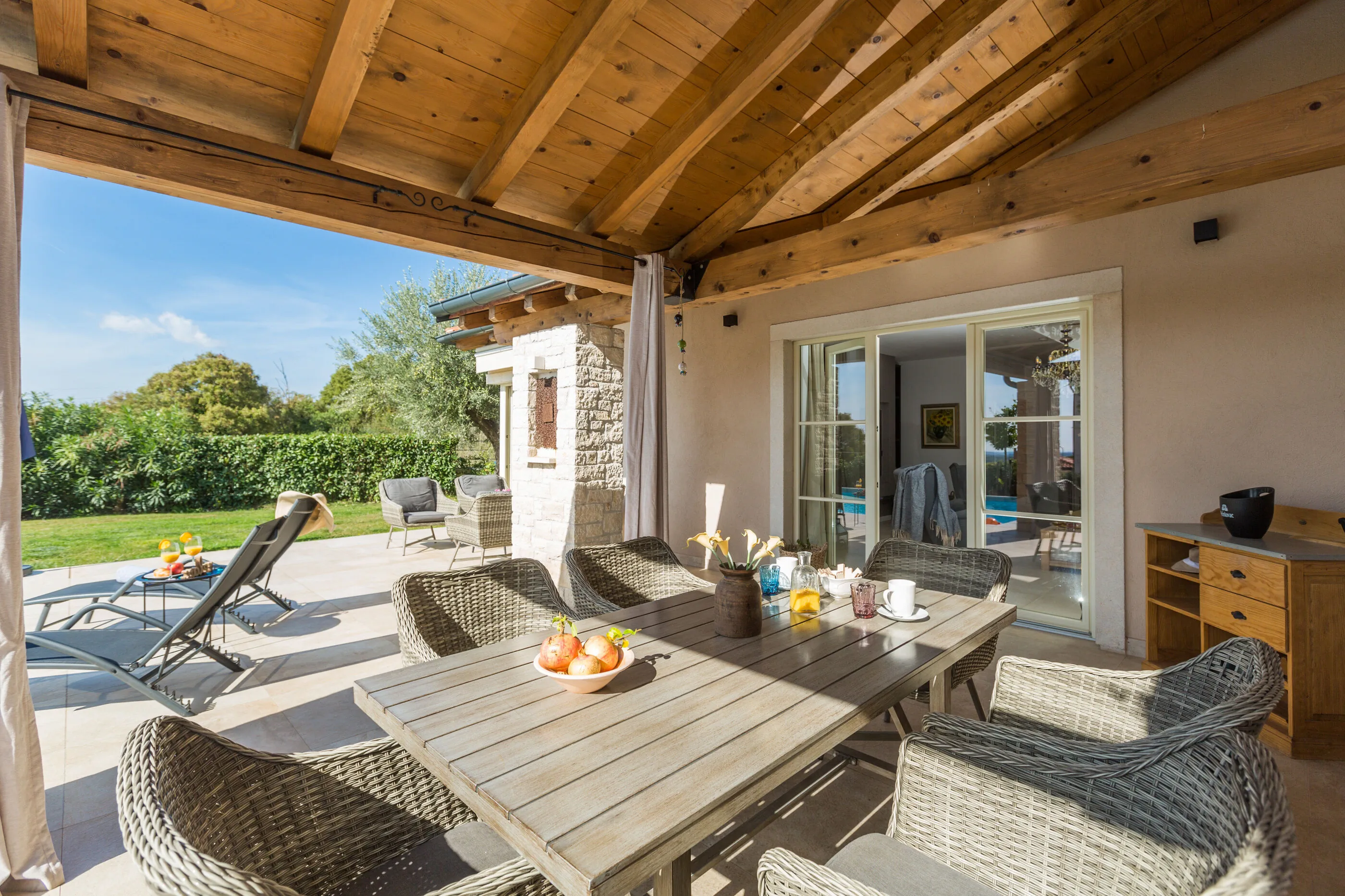 Villa Nar s bazenom i predivnim panoramskim pogledom na more Sveti Lovrec – Selina, Croația