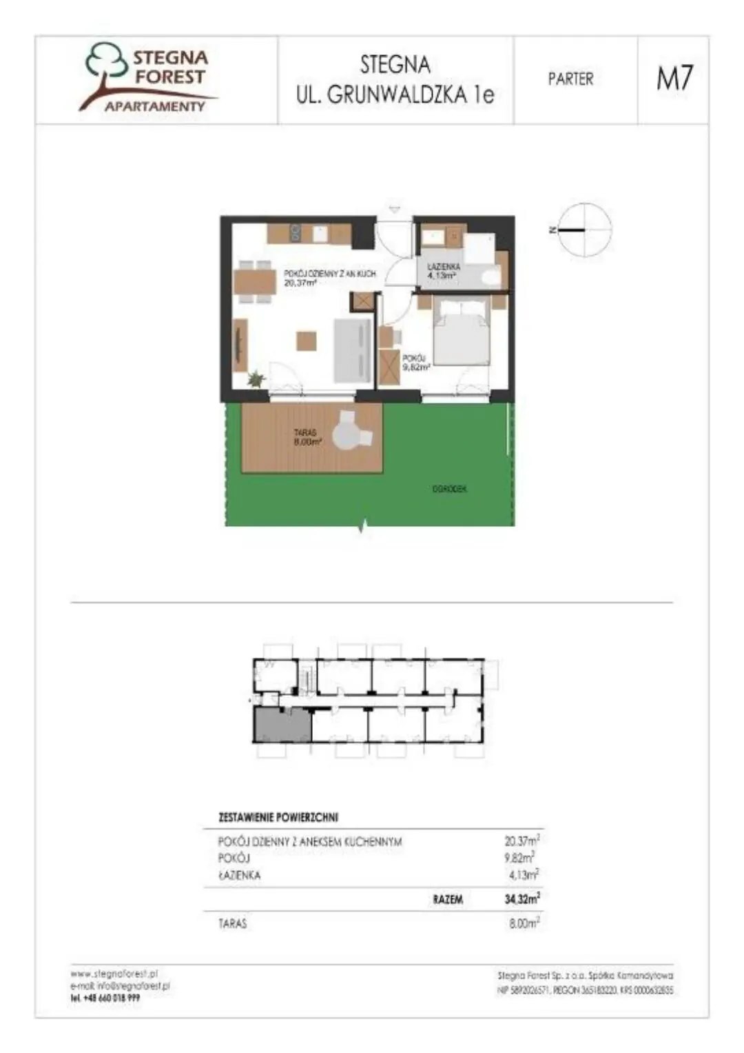 Stegna Forest-Apartament dwupokojowy nr 7 - parter – Stegna, Polsko